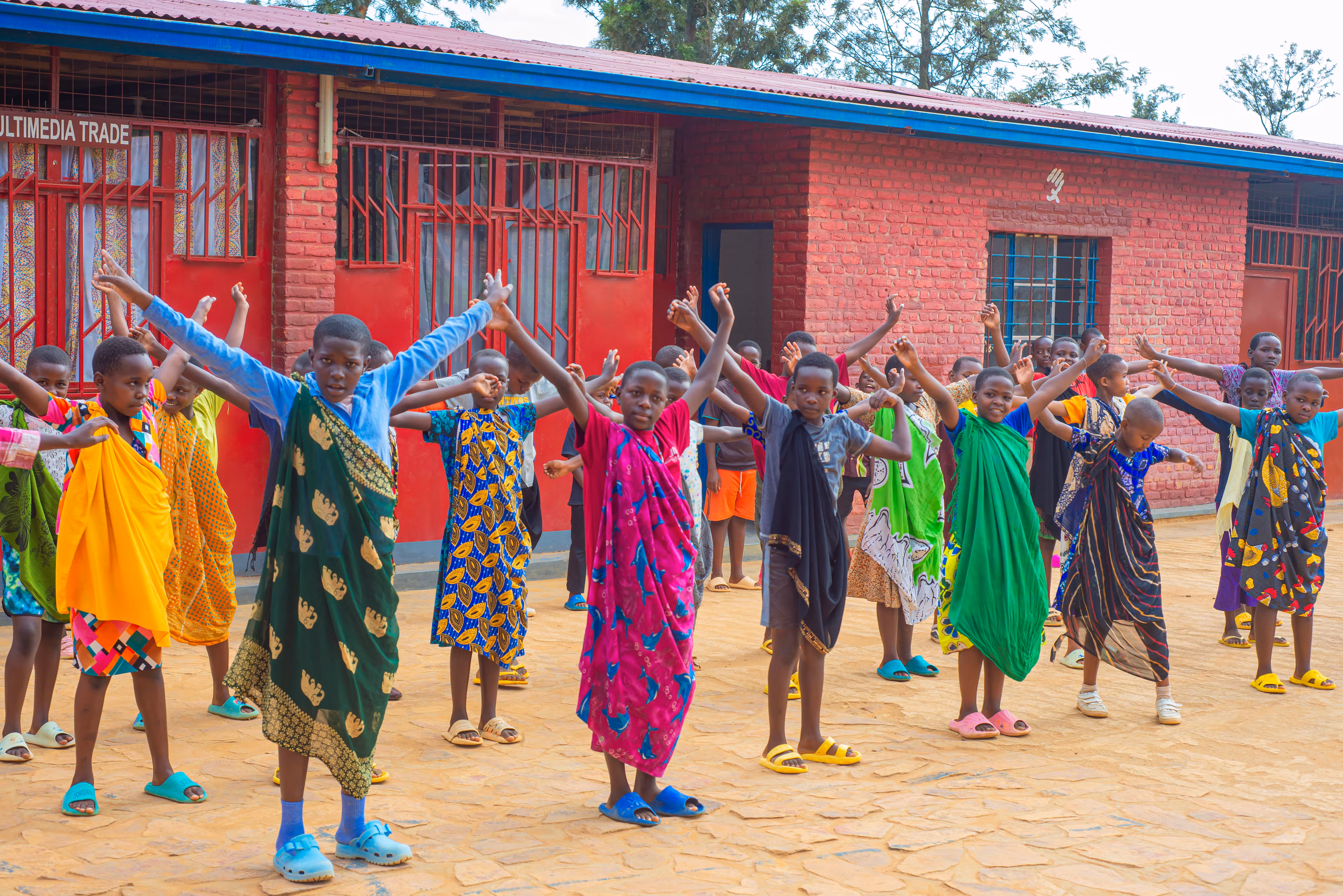 Community volunteers working together